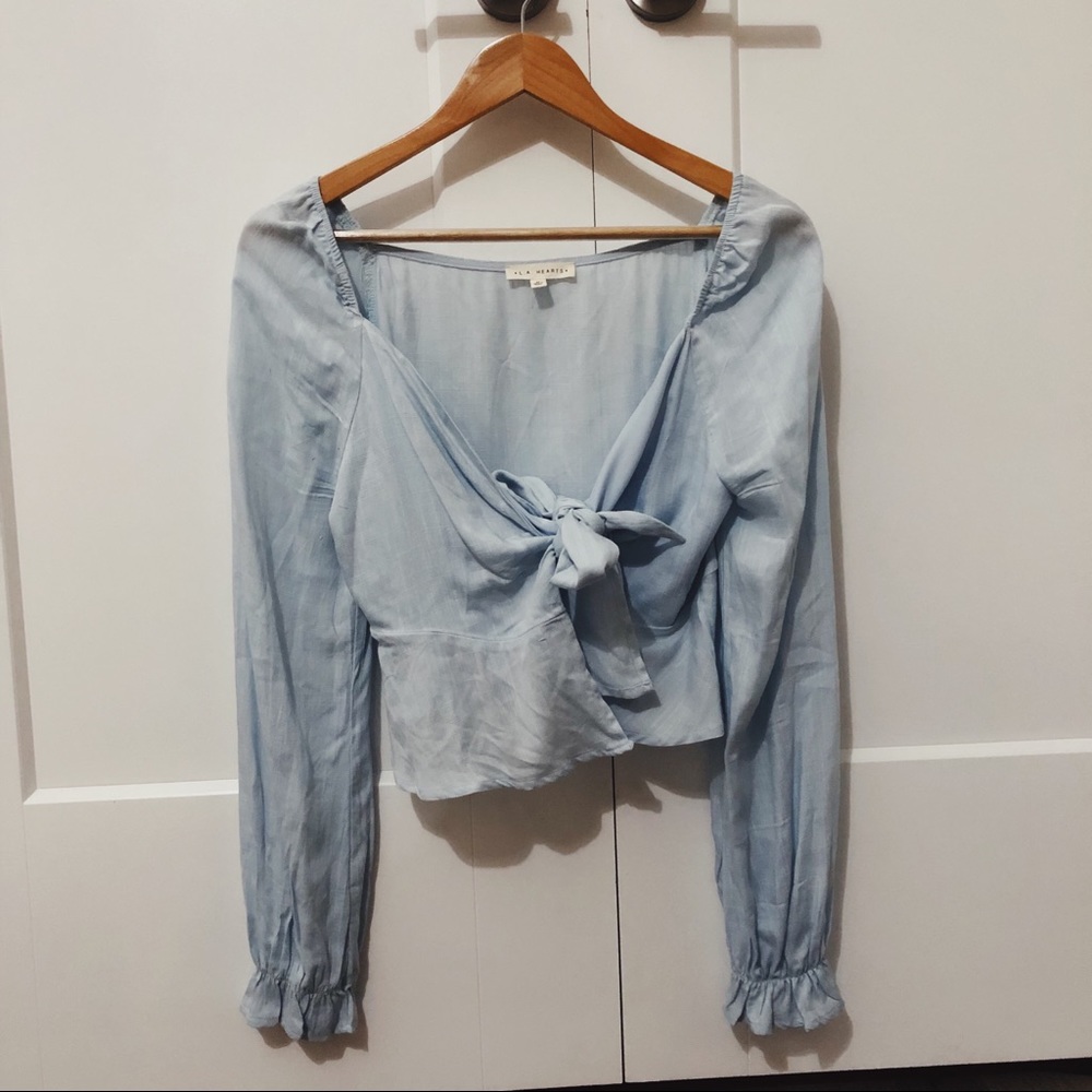 ✨ long sleeve crop top.